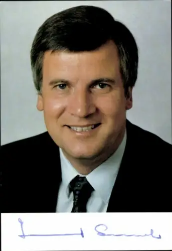 Ak Horst Seehofer, Politiker, Portrait, Autogramm