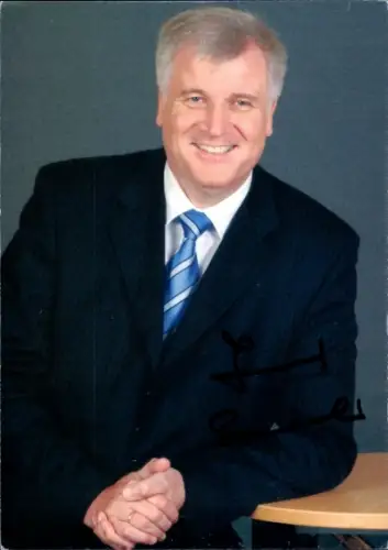 Autogrammkarte Horst Seehofer, Mitglied des Deutschen Bundestages