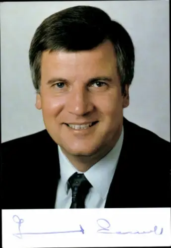 Ak Horst Seehofer, Politiker, Portrait, Autogramm