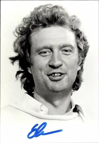 Foto Thomas Ebermann, MdB 1987-1988, Mitbegründer GAL Hamburg, Portrait, Autogramm