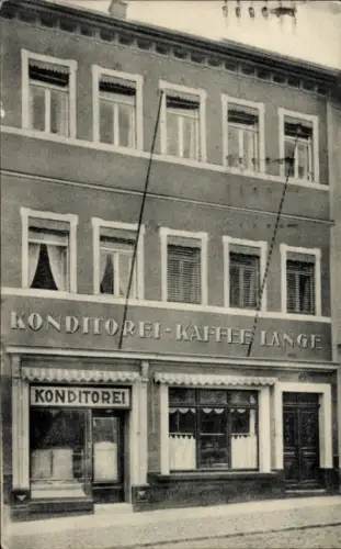 Ak Bischofswerda in Sachsen, Konditorei Café Lange