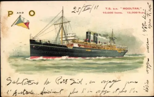 Litho TS Mooltan, P&O