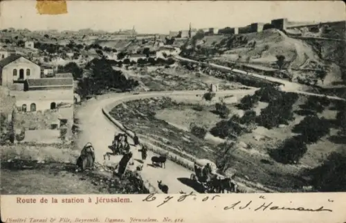 Ak Jerusalem Israel, Route de la Station