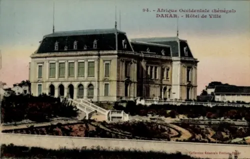 Ak Dakar Senegal, Hôtel de Ville in  Senegal, farbig, Sammlung