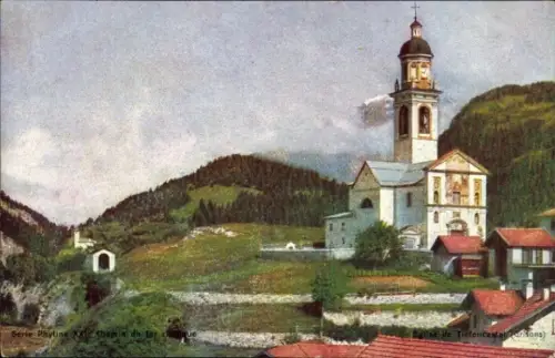 Ak Tiefenkasten Tiefencastel Kanton Graubünden, Kirche