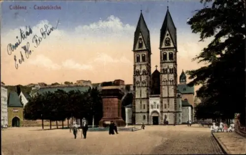 Ak Coblenz Koblenz am Rhein, Castorkirche