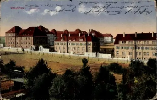 Ak Glauchau in Sachsen, Kaserne