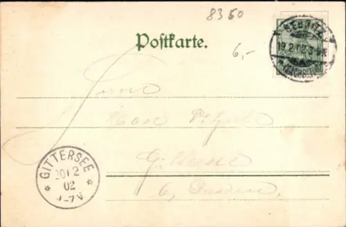 Ak Sebnitz Sächsische Schweiz,  Stadtansicht von Westen