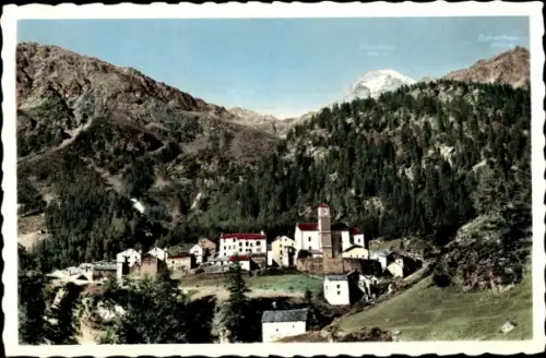 Ak Simplon Kanton Wallis, Dorf mit Umgebung