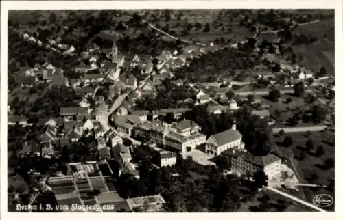 Ak Herten im Ruhrgebiet Westfalen, Luftaufnahme