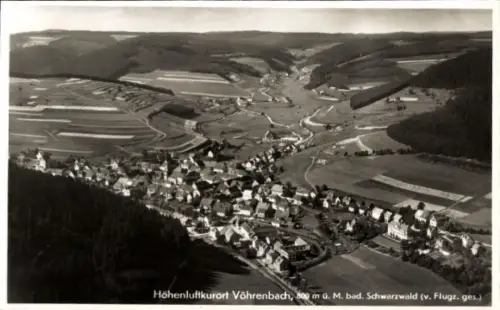 Ak Vöhrenbach im Schwarzwald Baden, Luftaufnahme