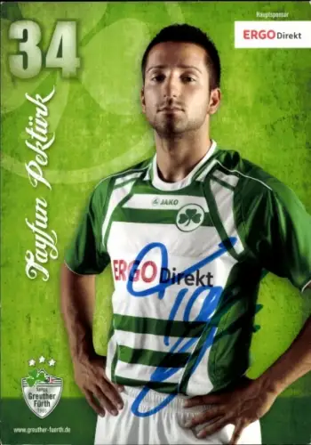 Autogrammkarte Fußballer Tayfun Pektürk, SpVgg Greuther Fürth, Autogramm