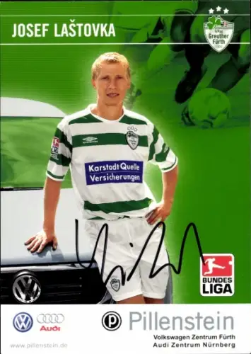 Autogrammkarte Fußballer Josef Lastovka, SpVgg Greuther Fürth, Autogramm