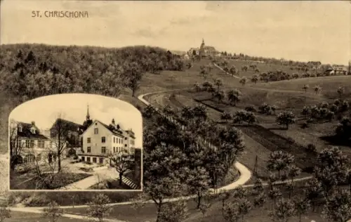 Ak Bettingen Kanton Basel Stadt, Berg Sankt Chrischona