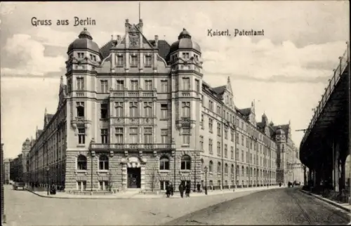 Ak Berlin Kreuzberg, Kaiserliches Patentamt, Gitschiner Straße