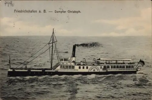 Ak Friedrichshafen am Bodensee, Dampfer Christoph