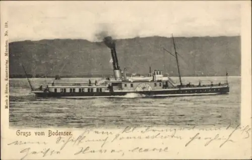 Ak Bodensee, Dampfer Bavaria