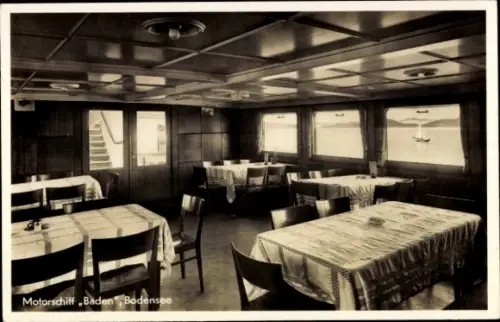 Ak Motorschiff Baden, Bodensee, Schiffsrestauration