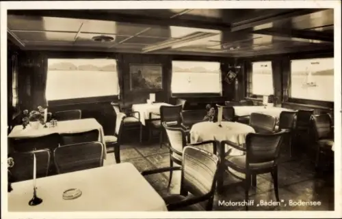 Ak Motorschiff Baden, Bodensee, Schiffsrestauration