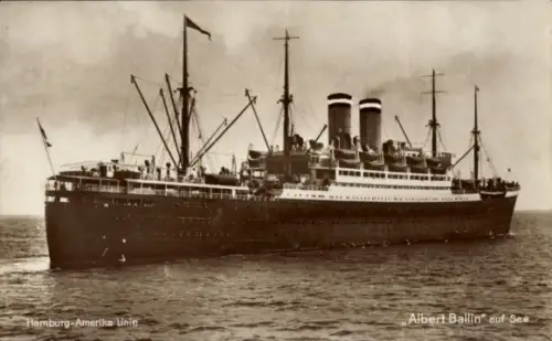 Ak Dampfer Albert Ballin, HAPAG