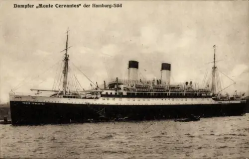 Ak HSDG Dampfer MS Monte Cervantes