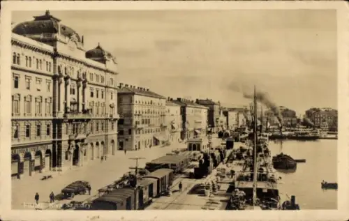 Ak Rijeka Fiume Kroatien, Riva Szapary