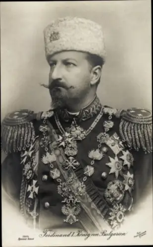 Ak König Ferdinand I. von Bulgarien, Uniform, Orden, Abzeichen