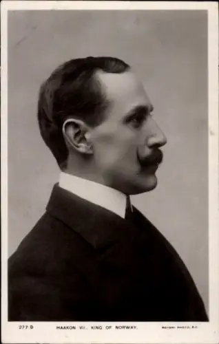 Ak Haakon VII, König von Norwegen, Portrait