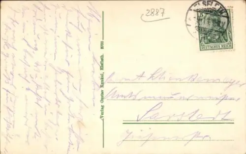 Ak Elsfleth an der Unterweser, Peterstraße mit Postamt