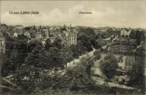 Ak Berlin Steglitz Groß Lichterfelde, Panorama