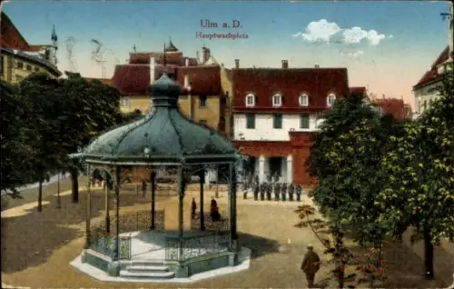 Ak Ulm an der Donau, Hauptwachplatz