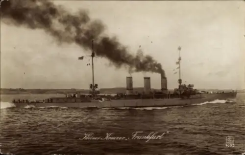 Ak Deutsches Kriegsschiff, S.M.S. Frankfurt, Kleiner Kreuzer, Kaiserliche Marine