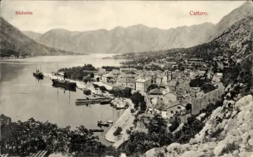Ak Kotor Cattaro Montenegro, Gesamtansicht