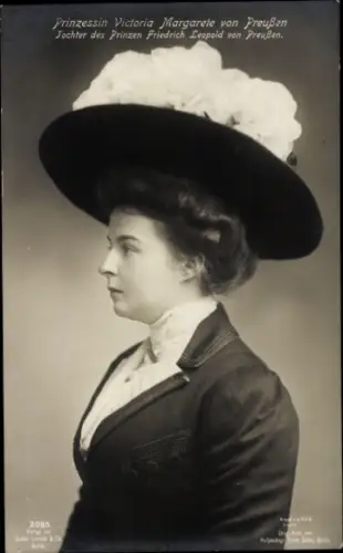 Ak Prinzessin Viktoria Margarete von Preußen, Portrait, Tochter von Friedrich Leopold von Preußen