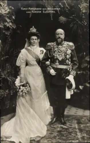 Ak Fürst Ferdinand von Bulgarien und Fürstin Eleonore