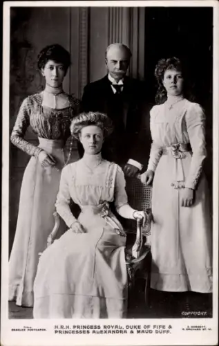 Ak Princess Royal, Duke of Fife, Princesses Alexandra, Maud Duff