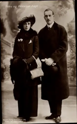 Ak Prinz Aage von Dänemark, Prinzessin, Portrait