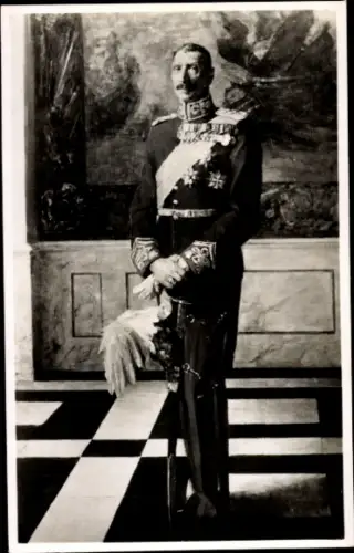 Künstler Ak Vedel, Herman, König Christian X. von Dänemark, Portrait in Uniform