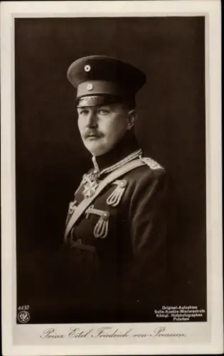 Ak Prinz Eitel Friedrich von Preußen, Portrait, Uniform, NPG 4432