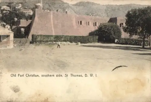 Ak St. Thomas DWI, Old Fort Christian, südliche Seite