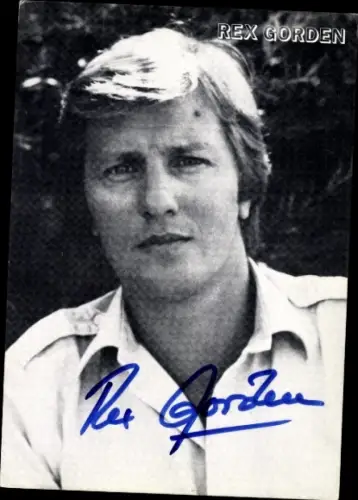Ak Sänger Rex Gorden, Portrait, Autogramm