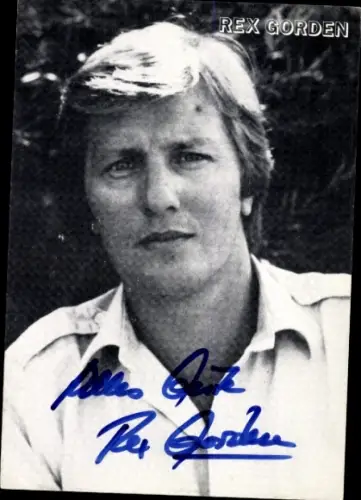 Ak Sänger Rex Gorden, Portrait, Autogramm