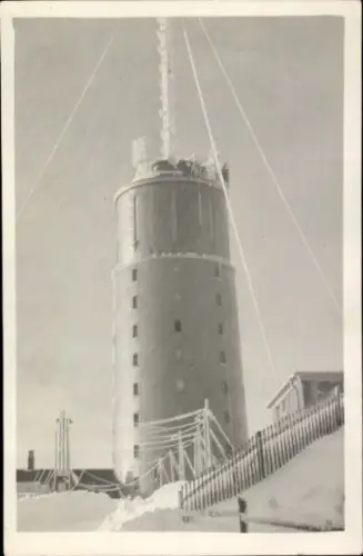 Foto Brotterode Thüringen, Inselsberg, Turm, Winteransicht