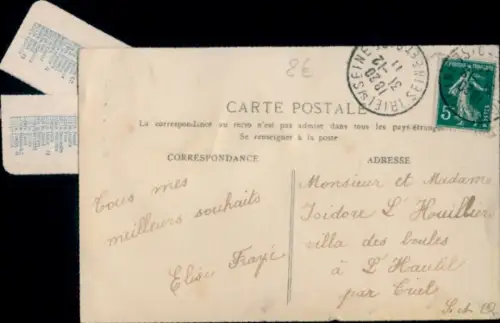 Leporello Ak Renault, Blumen