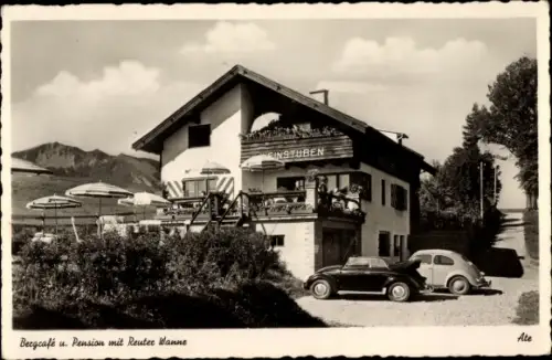 Ak Nesselwang, Bergcafé u. Pension mit Reuter Wanne