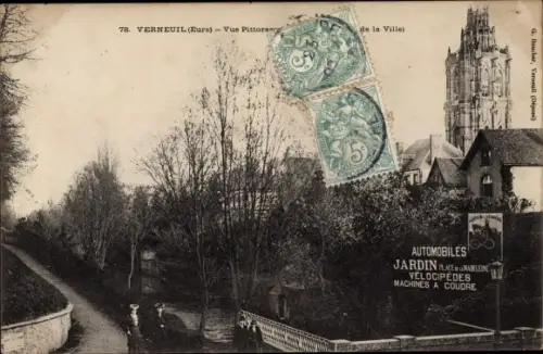 Ak Verneuil Eure, Vue Pittoresque