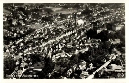 Ak Freising in Oberbayern, Fliegeraufnahme, Fliegeraufnahme