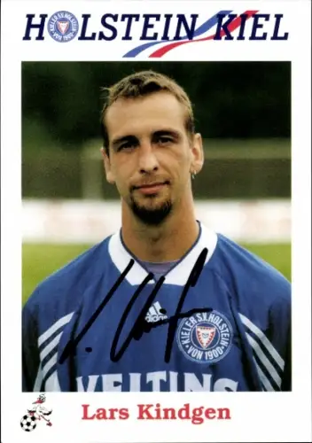 Autogrammkarte Fußballer Lars Kindgen, Holstein Kiel, Autogramm