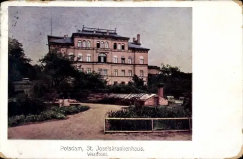Ak Potsdam, St. Josefs Krankenhaus, Westfront