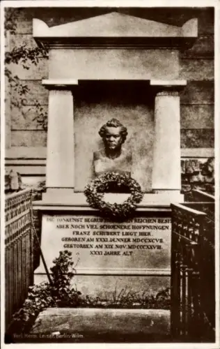 Ak Wien 18 Währing, 1. Grab von Franz Schubert